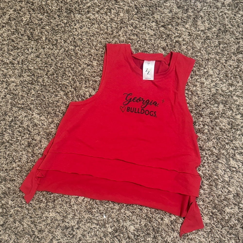 Georgia Bulldogs Red Girls' Tank Top
